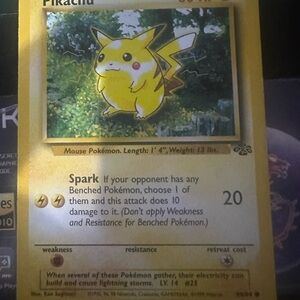Pokemon Pikachu Card 1999 jungle base